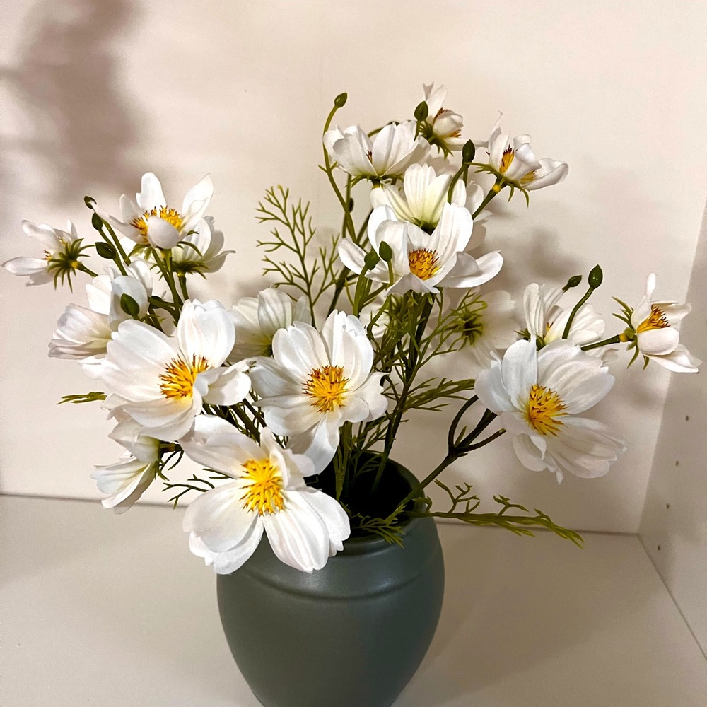 Threshold Studio McGee Faux flowers with vase.